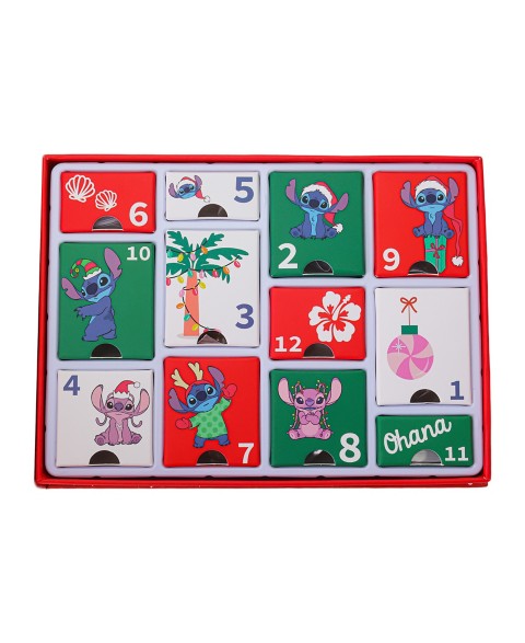 Disney Lilo & Stitch Holiday Advent Calendar 12-Piece Jewelry Gift Set