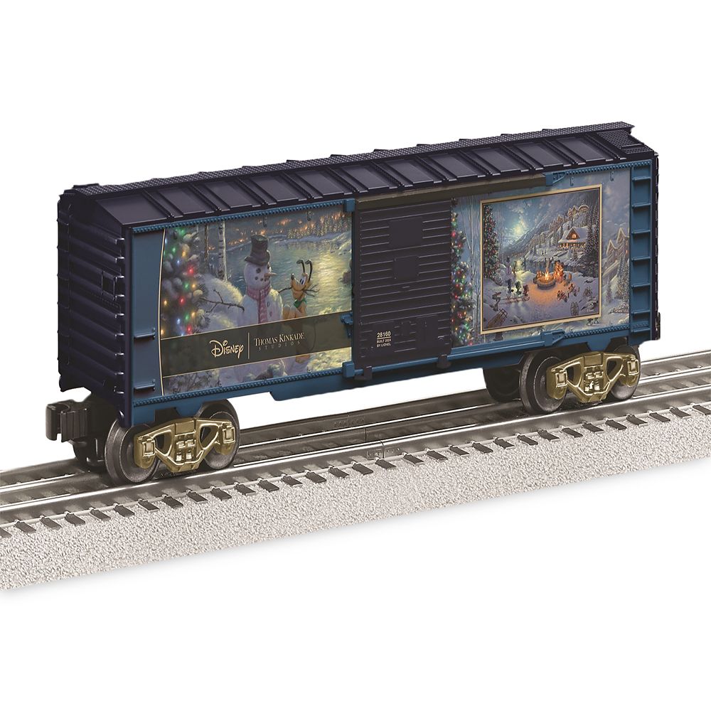 Mickey and Minnie Mouse ''Christmas Lodge'' Thomas Kinkade Studios Train Car by Lionel
