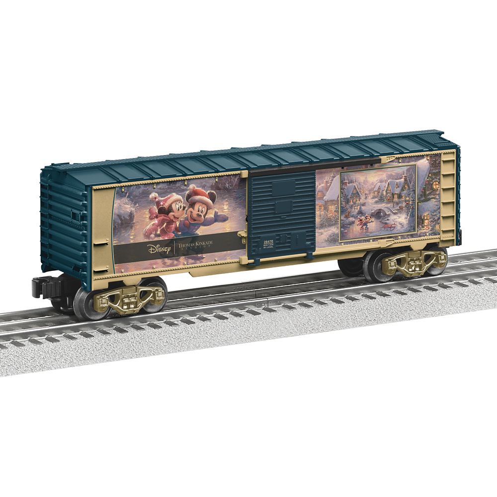 Mickey and Minnie Mouse ''Sweetheart Holiday'' Thomas Kinkade Studios Train Car by Lionel