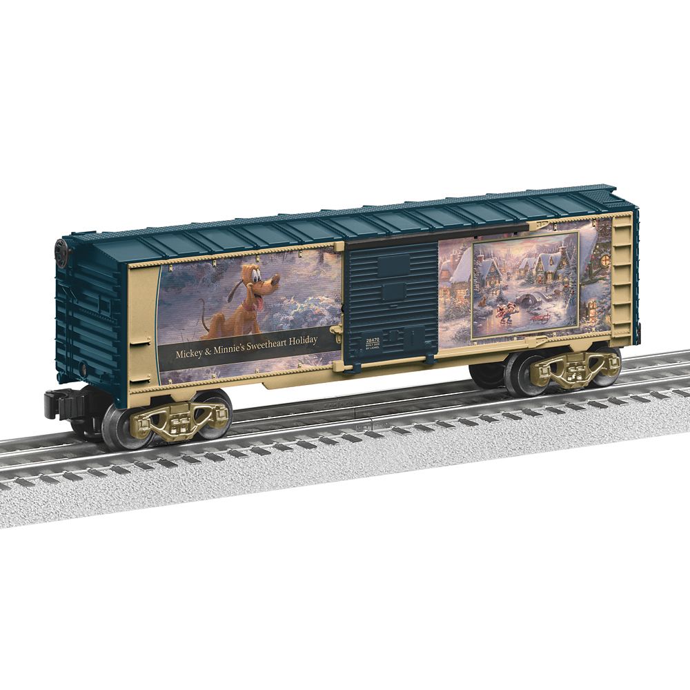 Mickey and Minnie Mouse ''Sweetheart Holiday'' Thomas Kinkade Studios Train Car by Lionel