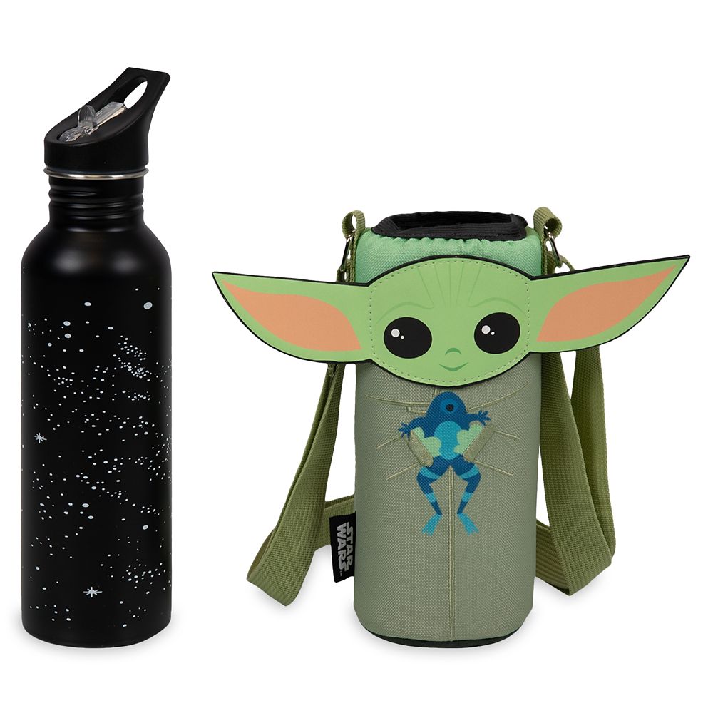 Grogu Stainless Steel Water Bottle and Cooler Tote &ndash; Star Wars: The Mandalorian
