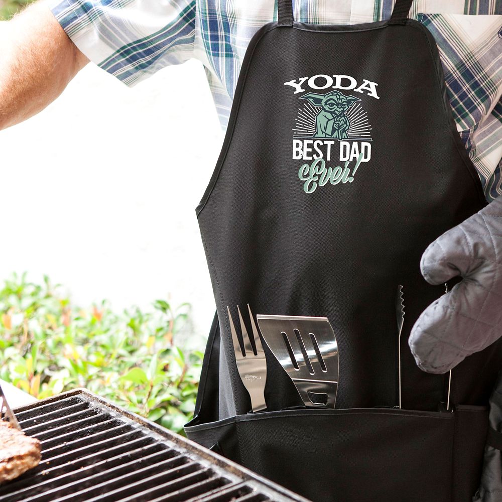 Yoda ''Best Dad Ever'' BBQ Apron Tote Pro Grill Set &ndash; Star Wars
