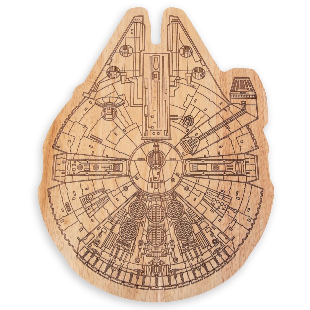 Millennium Falcon Wooden Serving Board Star Wars Official shopDisney