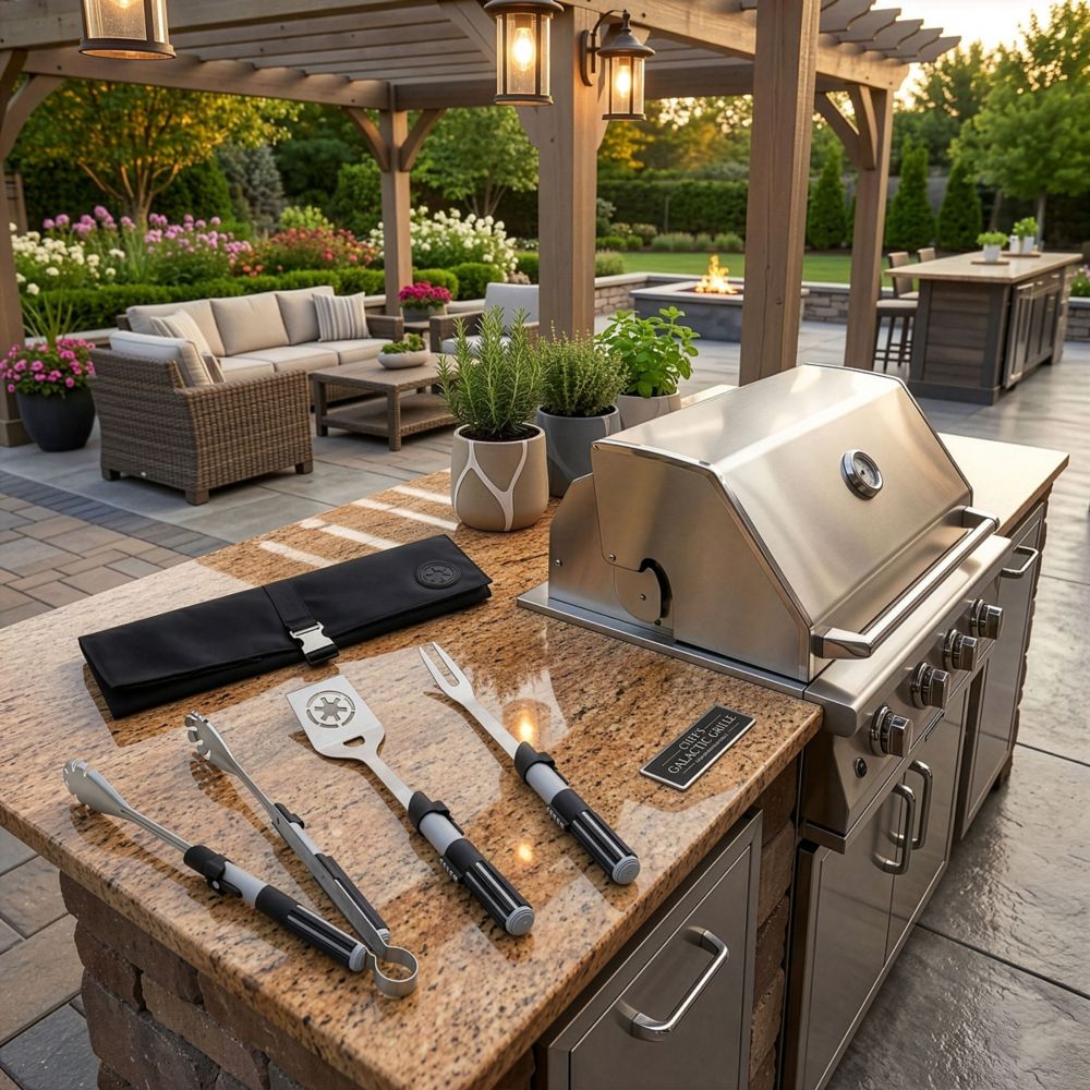 Darth Vader BBQ Tools Set with Case by Picnic Time - Star Wars