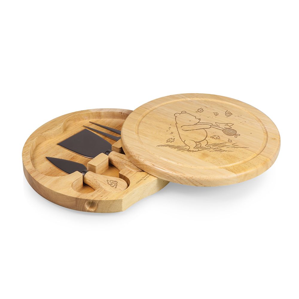 Winnie the Pooh and Piglet Cheese Board and Tools Set