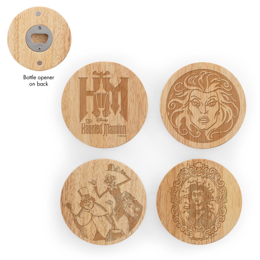 The Haunted Mansion Coasters with Bottle Openers Set by Picnic Time Official shopDisney