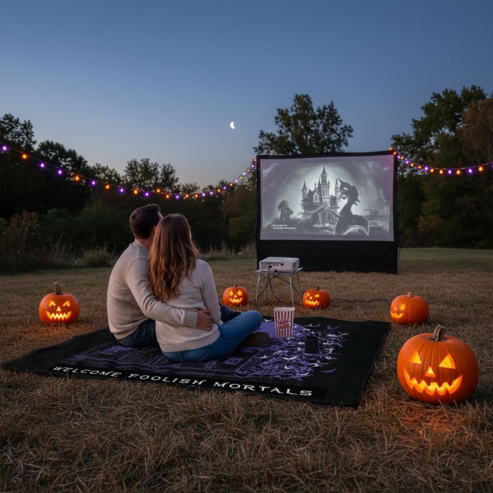 The Haunted Mansion ''Welcome Foolish Mortals'' Impresa Blanket by Picnic Time