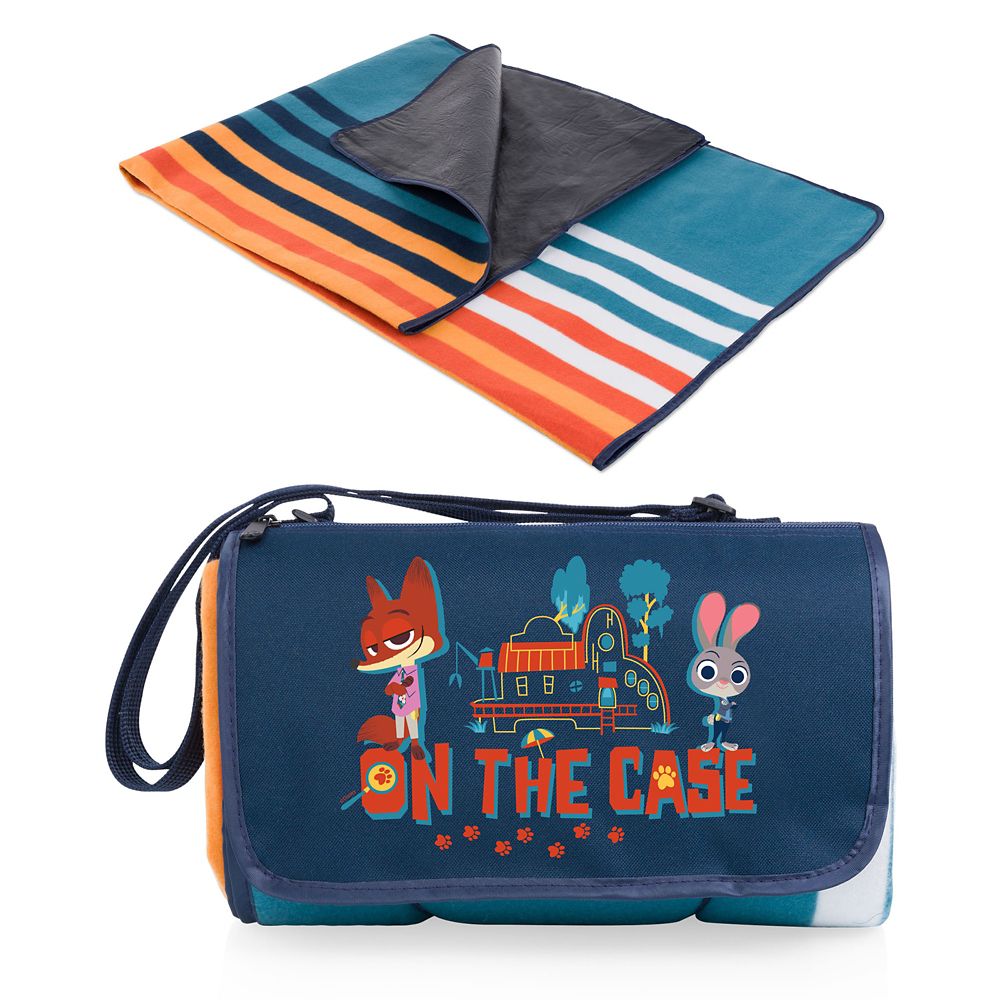 Zootopia Outdoor Water-Resistant Picnic Blanket Tote by Picnic Time