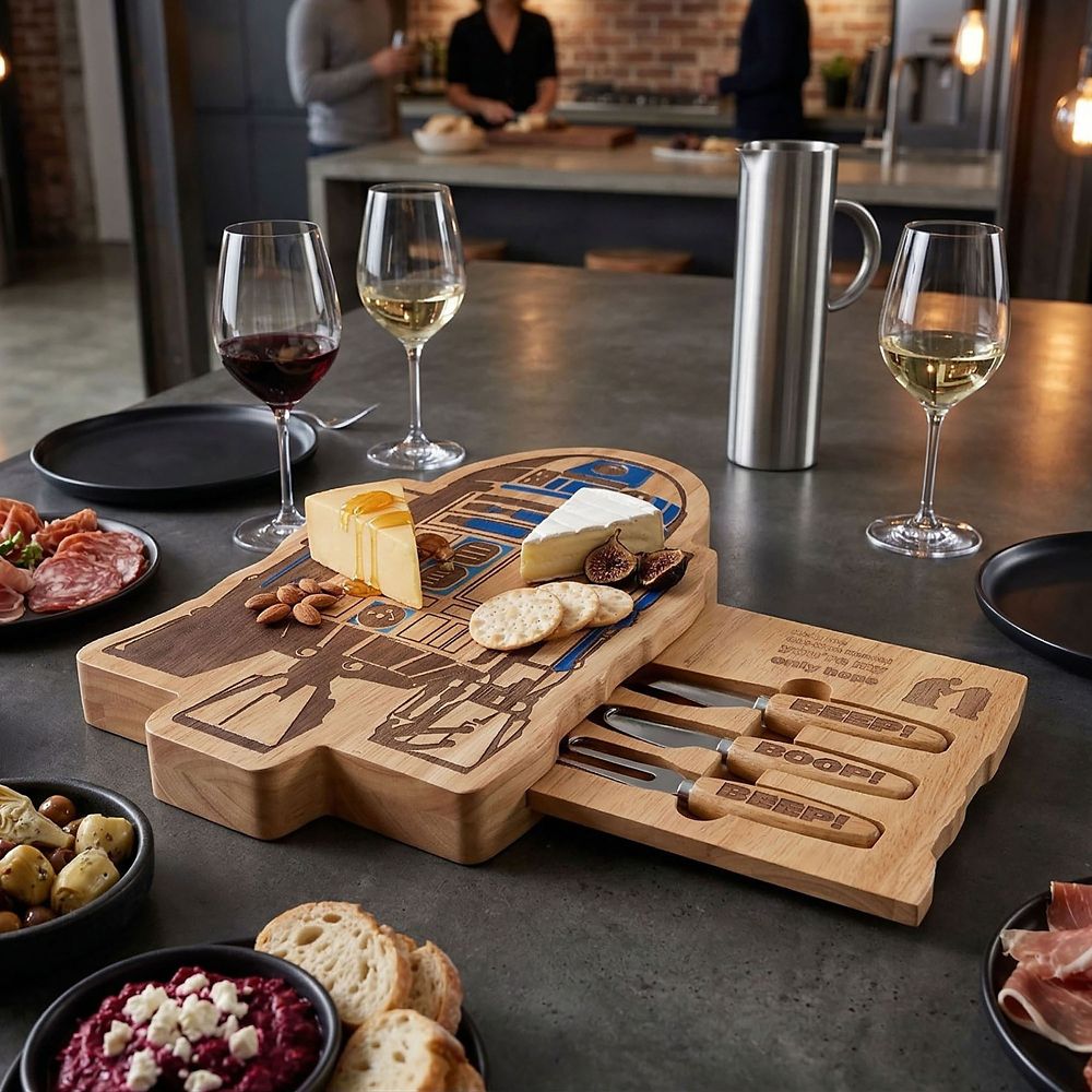 R2-D2 Cheese Board by Picnic Time - Star Wars