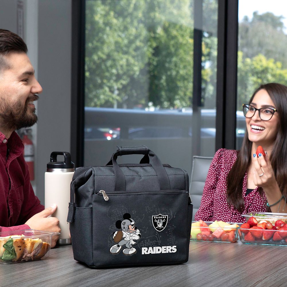 Mickey Mouse x NFL Las Vegas Raiders On the Go Lunch Bag Cooler by Picnic Time