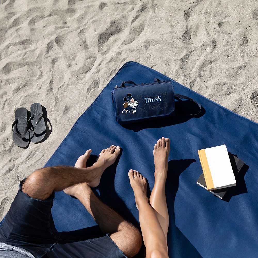 Mickey Mouse x NFL Seattle Seahawks Outdoor Picnic Blanket Tote by Picnic Time