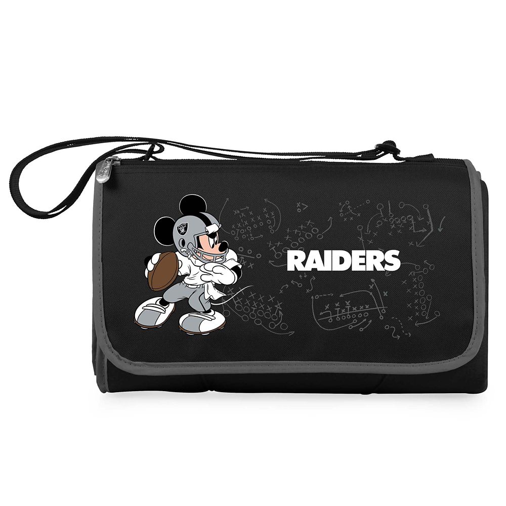 Mickey Mouse x NFL Las Vegas Raiders Outdoor Picnic Blanket Tote by Picnic Time
