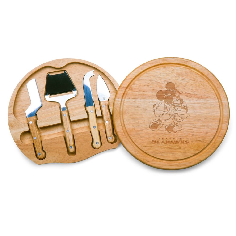 Mickey Mouse x NFL Seattle Seahawks Circo Cheese Board and Tools Set by Picnic Time