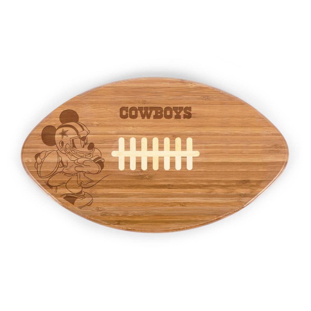 Mickey Mouse x NFL Dallas Cowboys Touchdown! Football Cutting Board and Serving Tray by Picnic Time