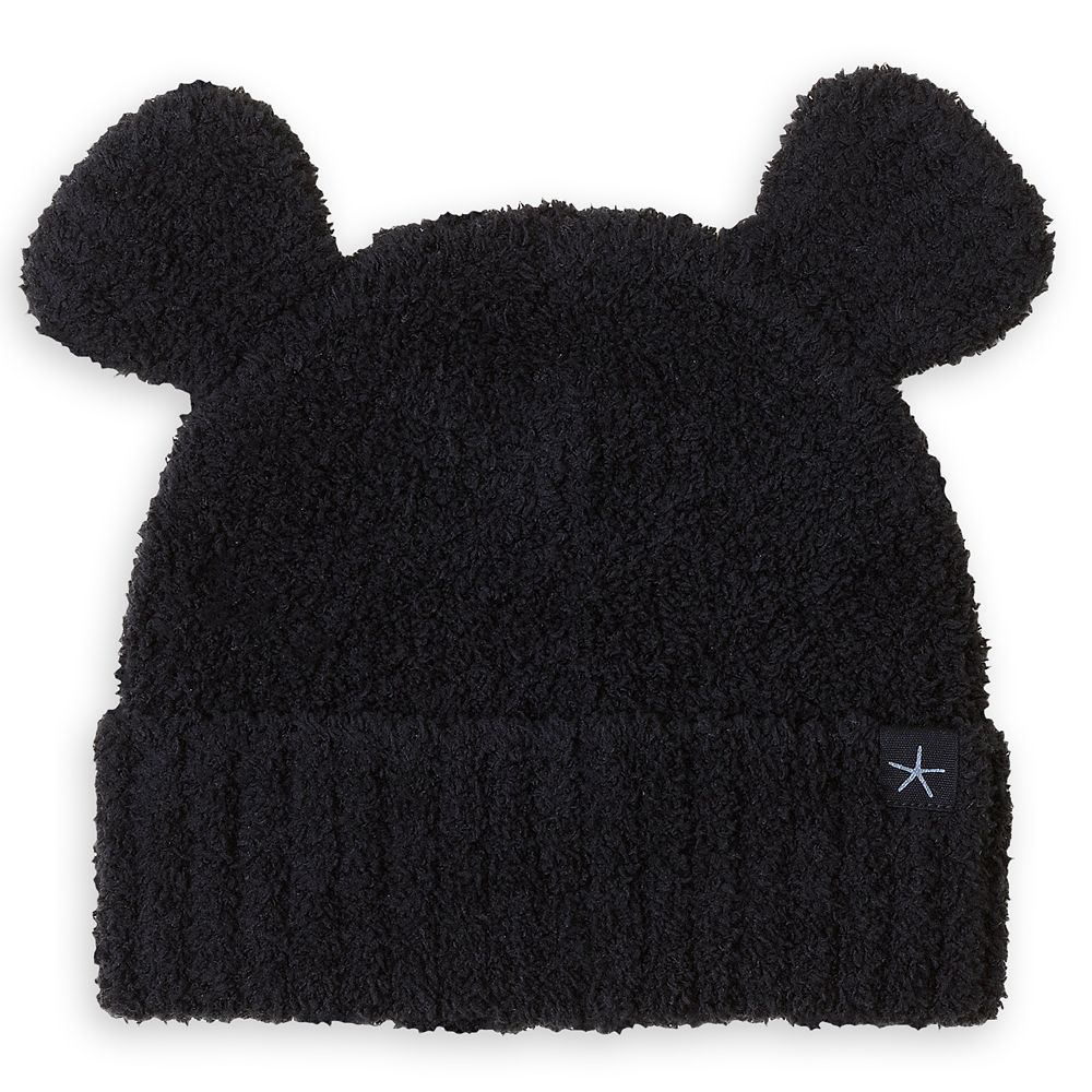 Mickey Mouse Beanie Hat for Adults by Barefoot Dreams &ndash; Black
