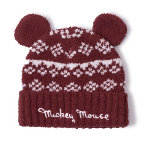 Детские шапки Barefoot Dreams Mickey Mouse Fair Isle Ear Hat Beanie for Toddlers by