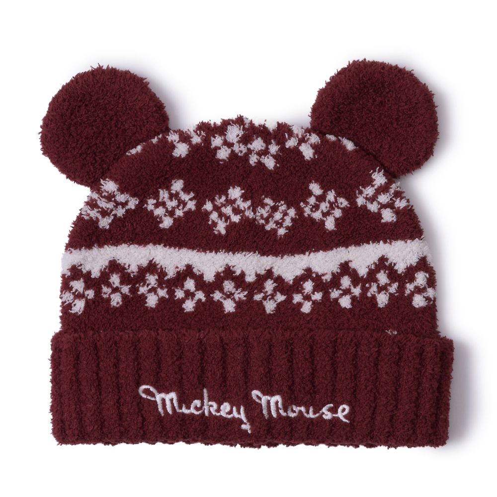 Mickey Mouse Fair Isle Ear Hat Beanie for Kids by Barefoot Dreams Official shopDisney