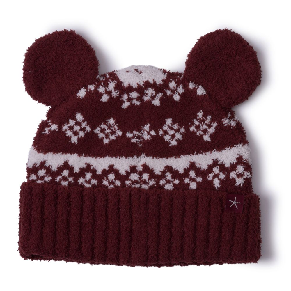 Mickey Mouse Fair Isle Ear Hat Beanie for Kids by Barefoot Dreams