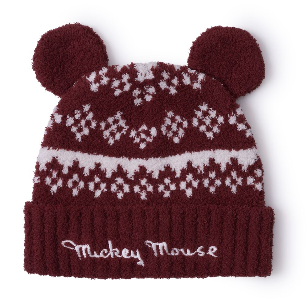 Mickey Mouse Fair Isle Ear Hat Beanie for Adults by Barefoot Dreams Official shopDisney
