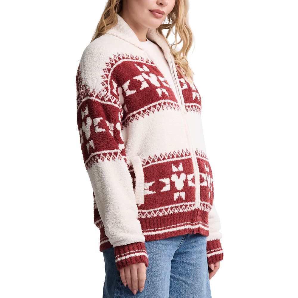 Mickey Mouse Fair Isle Zip Sweater for Adults by Barefoot Dreams