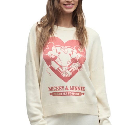 Женские свитеры Barefoot Dreams Mickey and Minnie Mouse Pullover Sweater for Women by