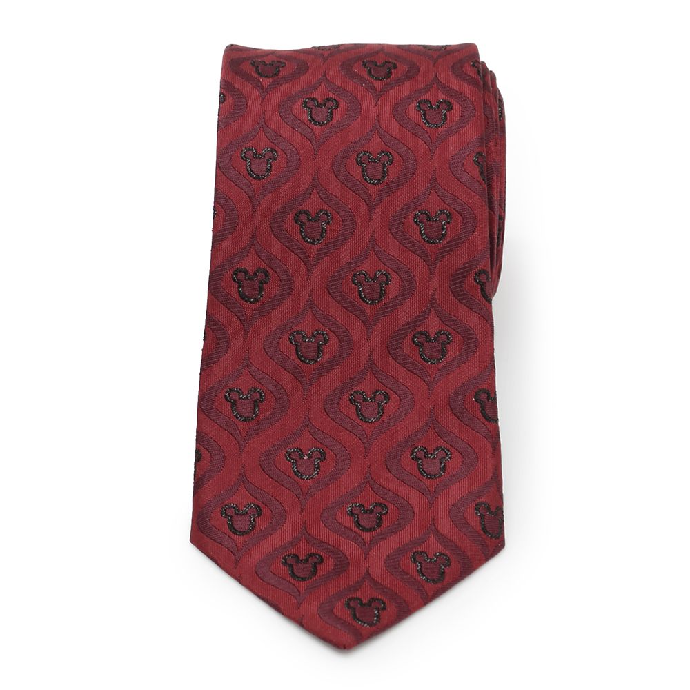 Mickey Mouse Icon Holiday Silk Tie for Adults