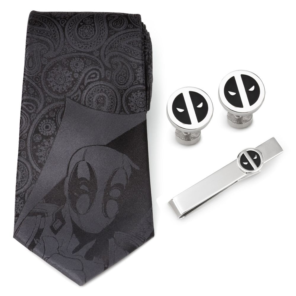 Deadpool Tie, Cufflinks, and Tie Clip Gift Set Official shopDisney