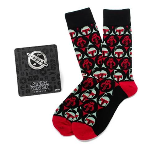 Носки Disney Boba Fett Crest Black Socks Gift Set for Adults – Star Wars