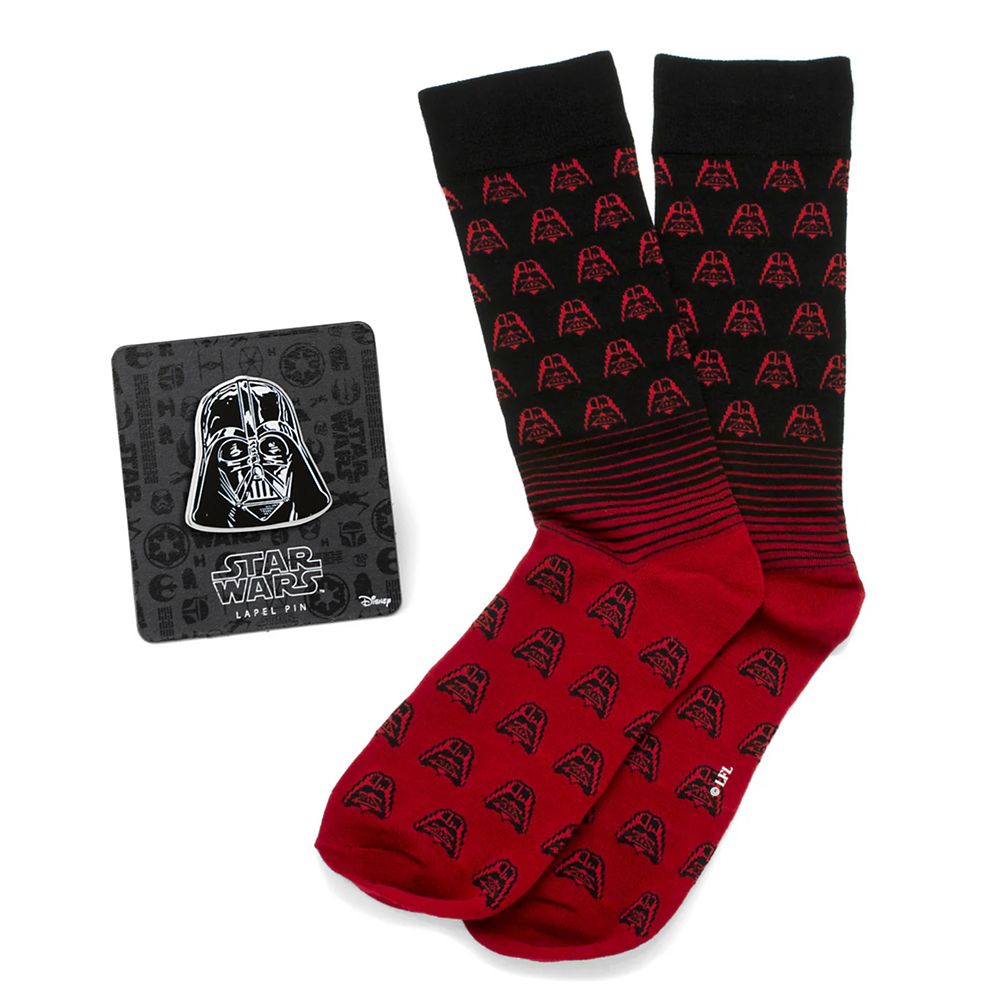 Darth Vader Red Ombre Socks Gift Set for Adults Star Wars Official shopDisney