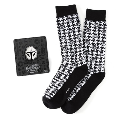 Носки Disney Mandalorian Helmet Houndstooth Socks Gift Set for Adults – Star Wars