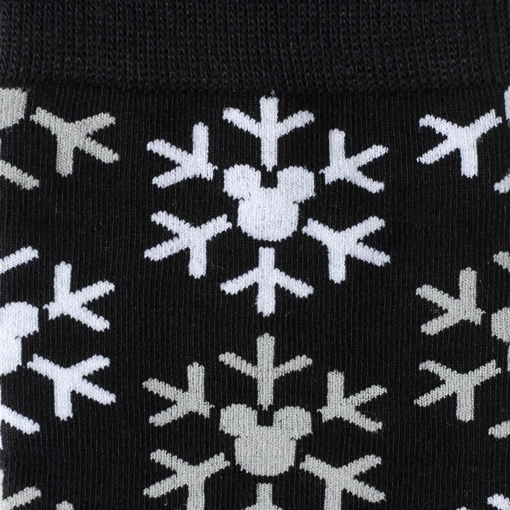Mickey Mouse Icon Snowflake Socks and Lapel Pin Gift Set