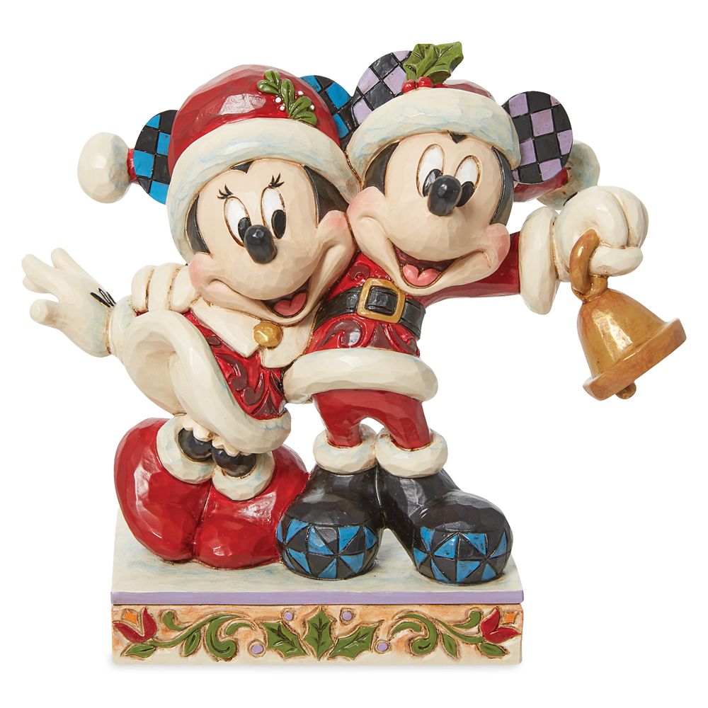 Santa Mickey Mouse and Santa Minnie Mouse Figure by Jim Shore