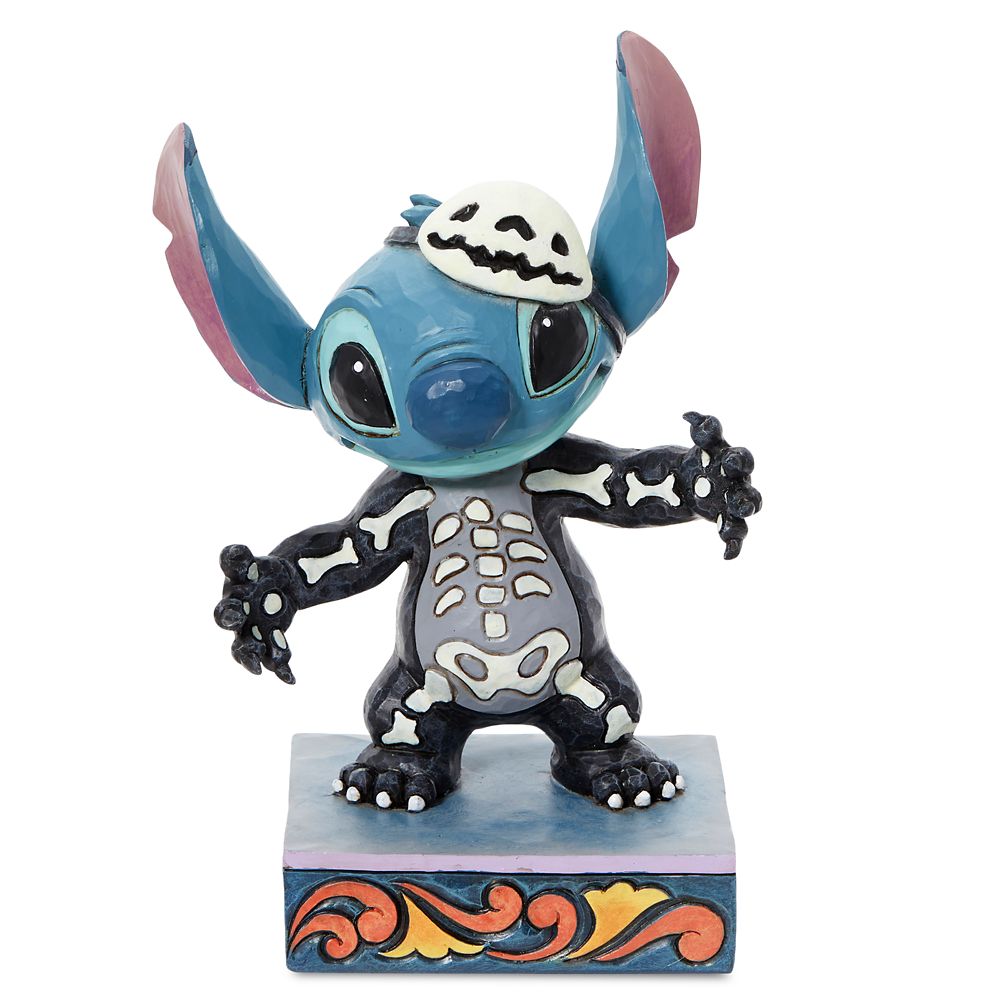 Stitch Skeleton&nbsp;Glow-in-the-Dark Halloween Figure by Jim Shore &ndash; Lilo & Stitch