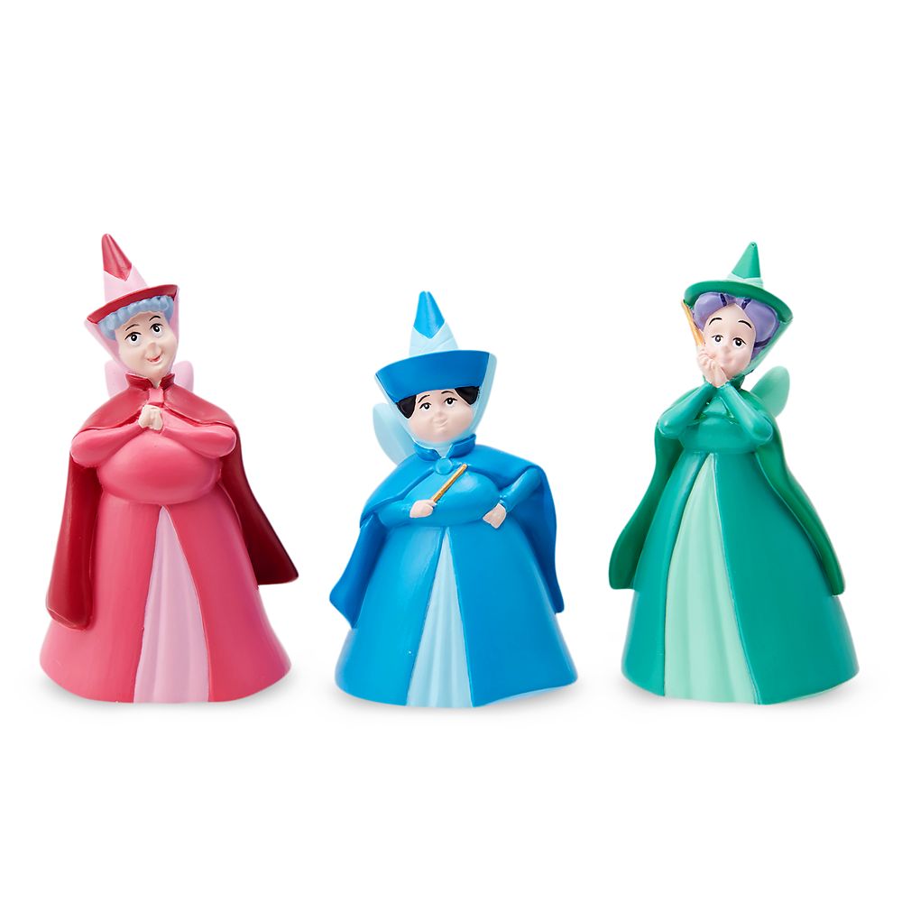 Flora, Fauna and Merryweather Mini Figure Set Sleeping Beauty Official shopDisney