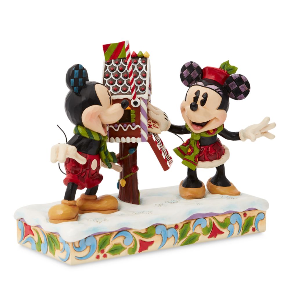 Mickey and Minnie Mouse ''Letters for Santa'' Figure by Jim Shore