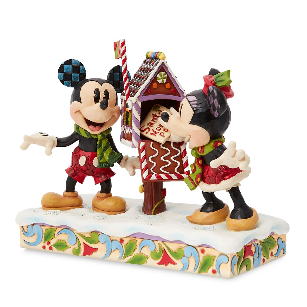 Mickey and Minnie Mouse ''Letters for Santa'' Figure by Jim Shore