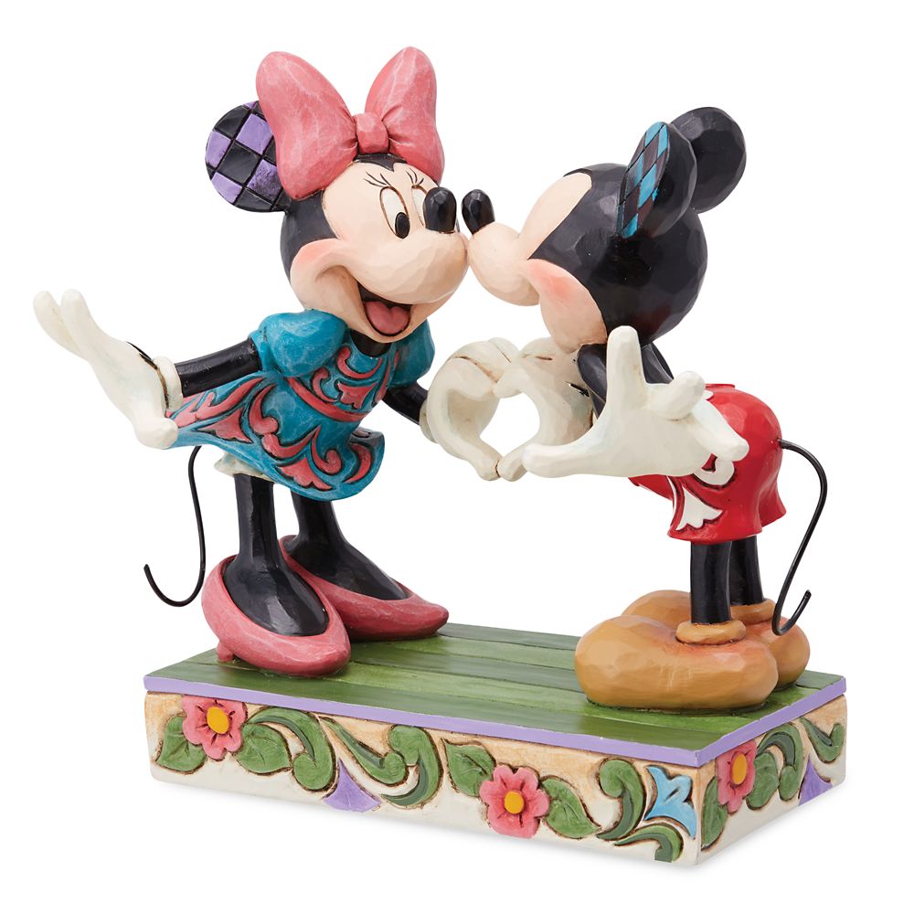 Mickey and Minnie Mouse ''A Sign of Love'' Figure by Jim Shore