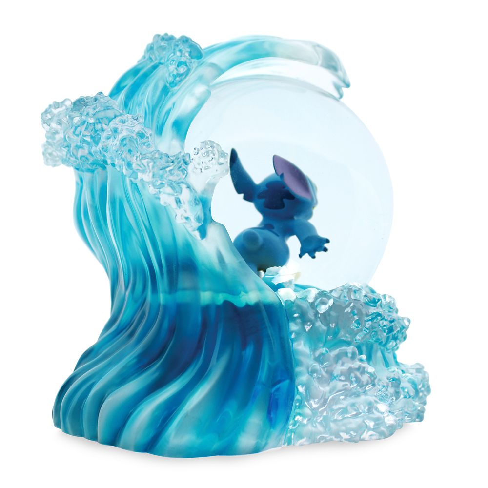 Stitch Surfing Water Globe by Enesco - Lilo & Stitch