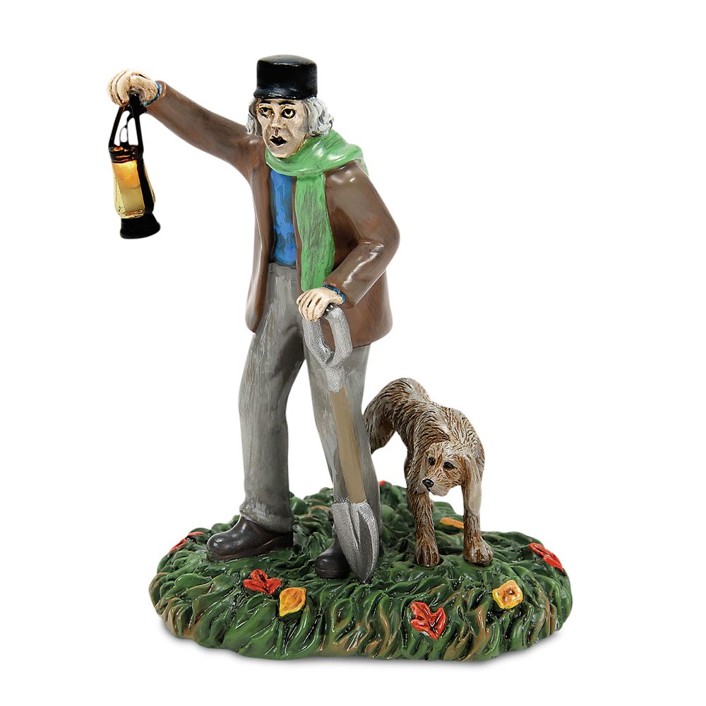 The Haunted Mansion Caretaker and Dog Light-Up Miniature by Department 56 Official shopDisney