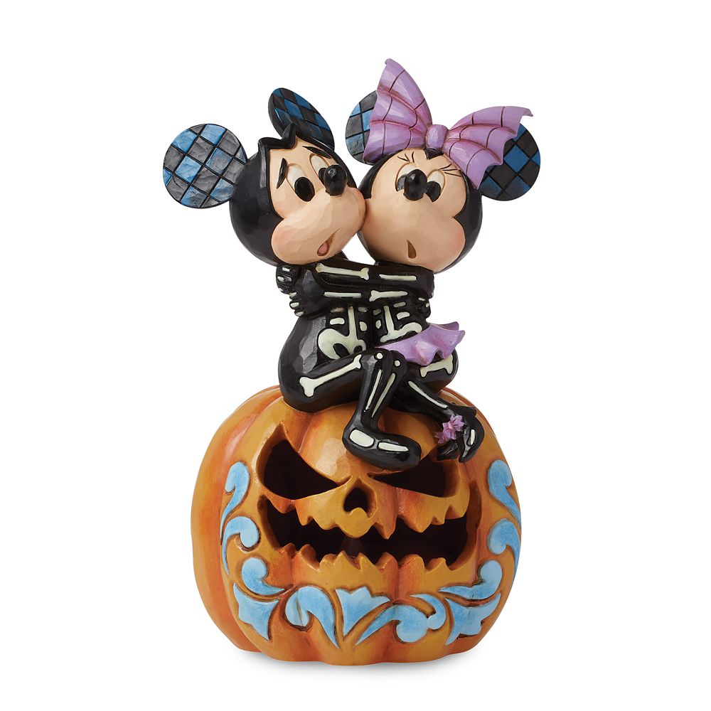 Mickey and Minnie Mouse ''Spine Tingling Sweethearts'' Light-Up Figure by Jim Shore