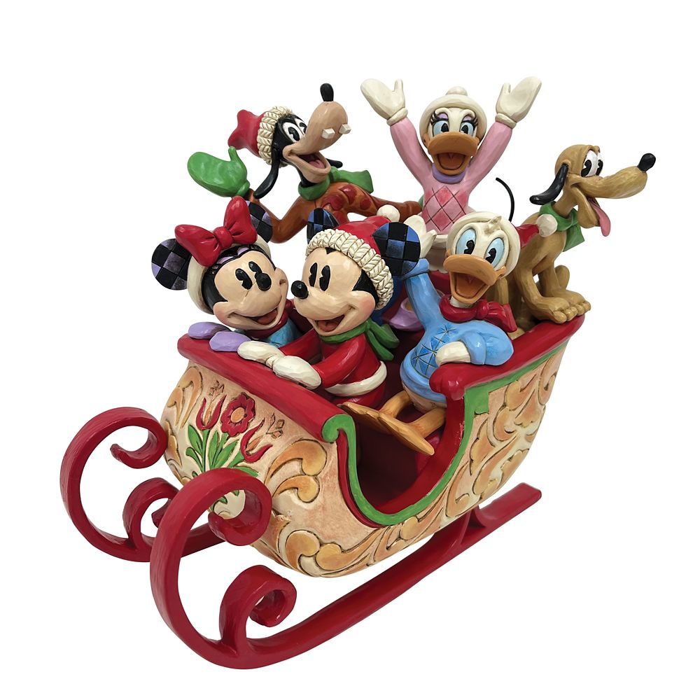 Mickey Mouse and Friends A Sleigh Full of Joy Figure by Jim Shore Official shopDisney