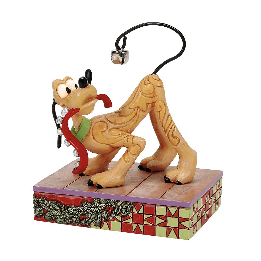 Pluto Jolly Jingle Tail Figure by Jim Shore Official shopDisney