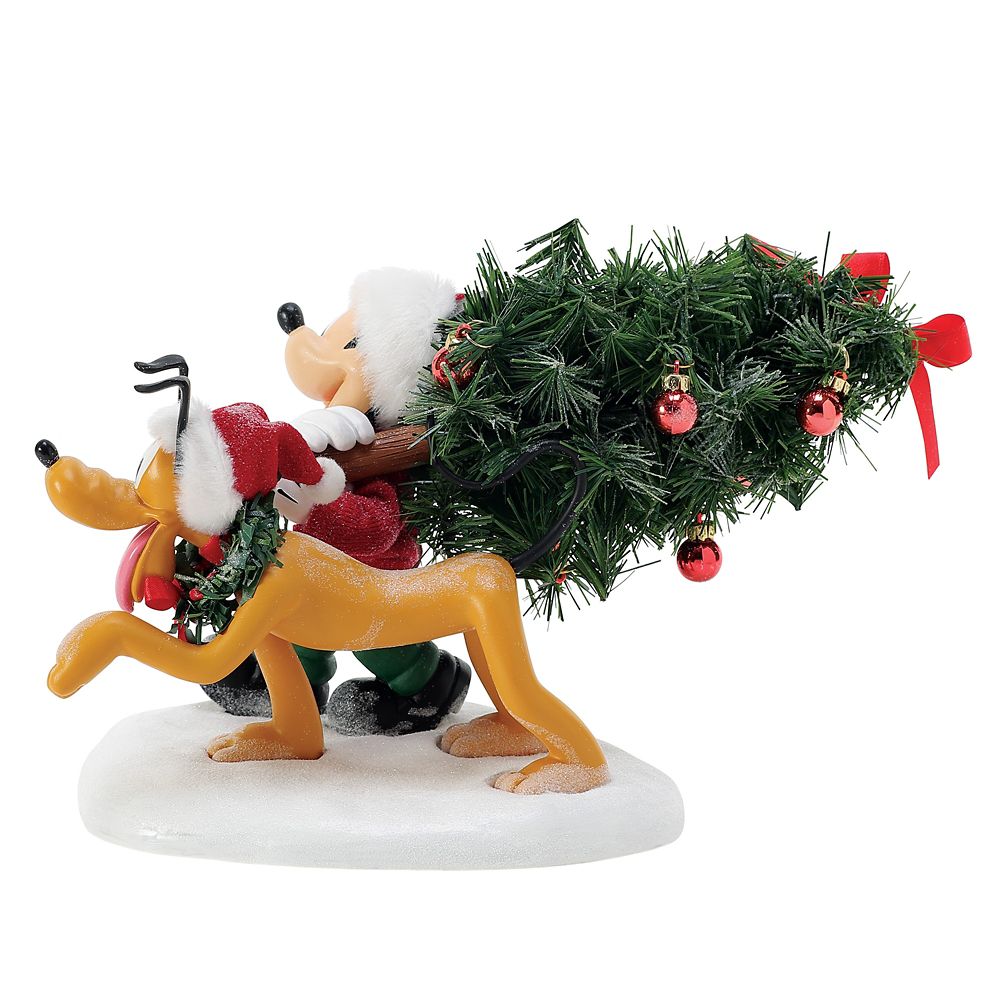 Mickey Mouse and Pluto ''Mickey's Perfect Tree'' Figure by Department 56
