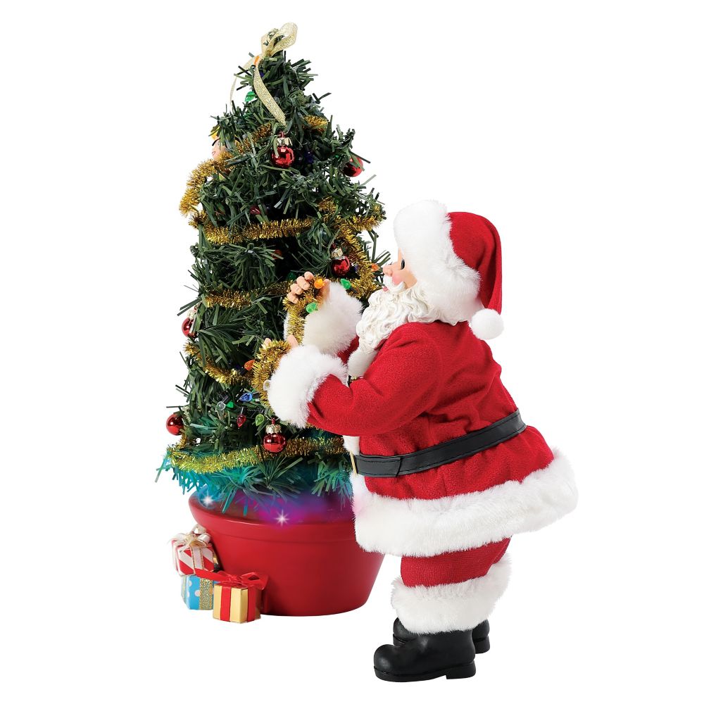 Tinker Bell and Santa Claus ''A Little Bit of Pixie Dust'' Light-Up Figure by Department 56