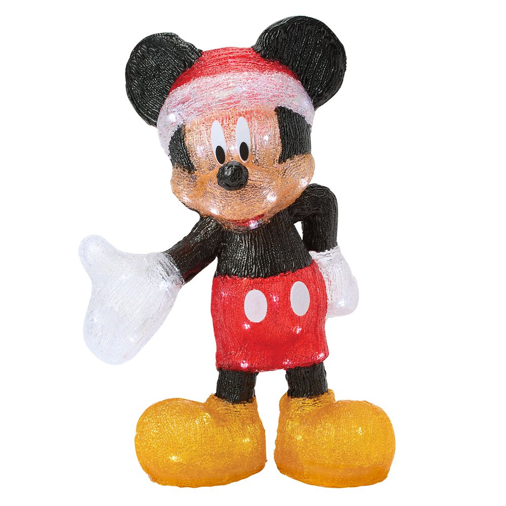 Santa Mickey Mouse Light-Up Figure by Enesco 20 Official shopDisney