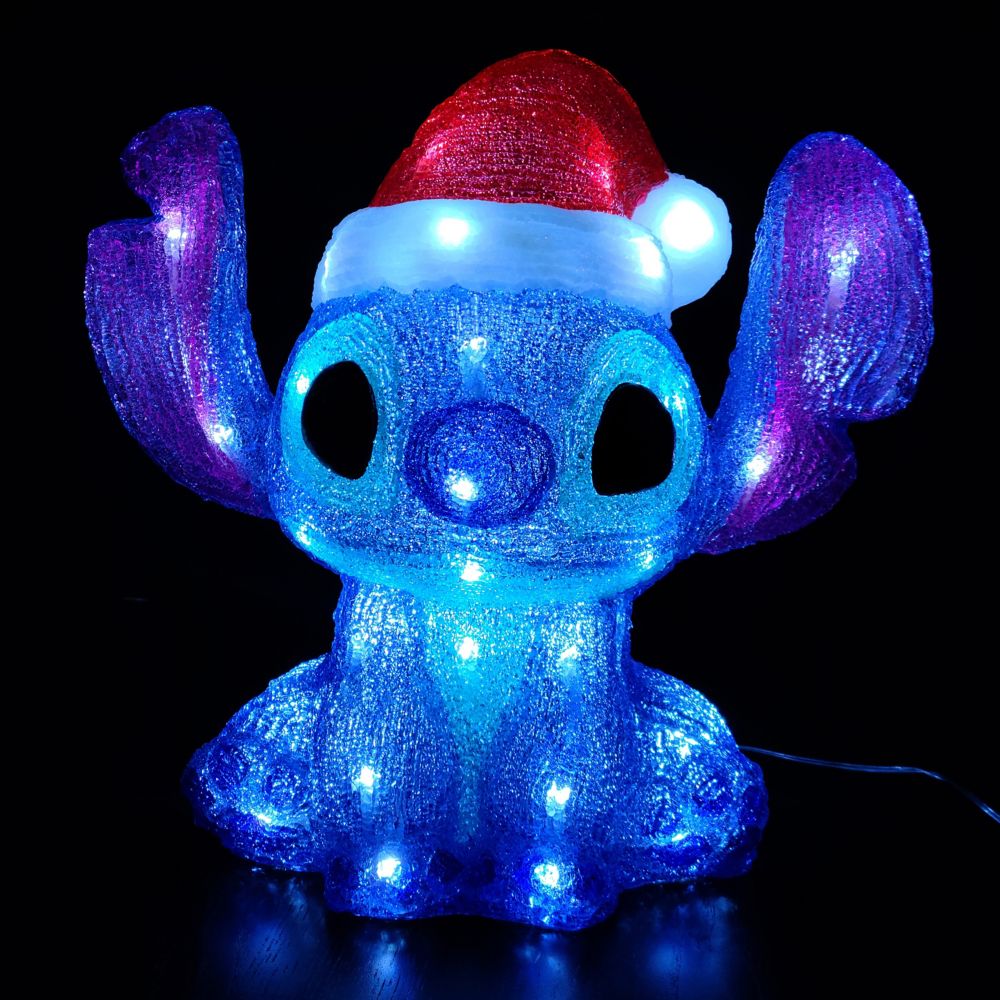 Santa Stitch Light-Up Figure by Enesco &ndash; Lilo & Stitch &ndash;&nbsp;13''