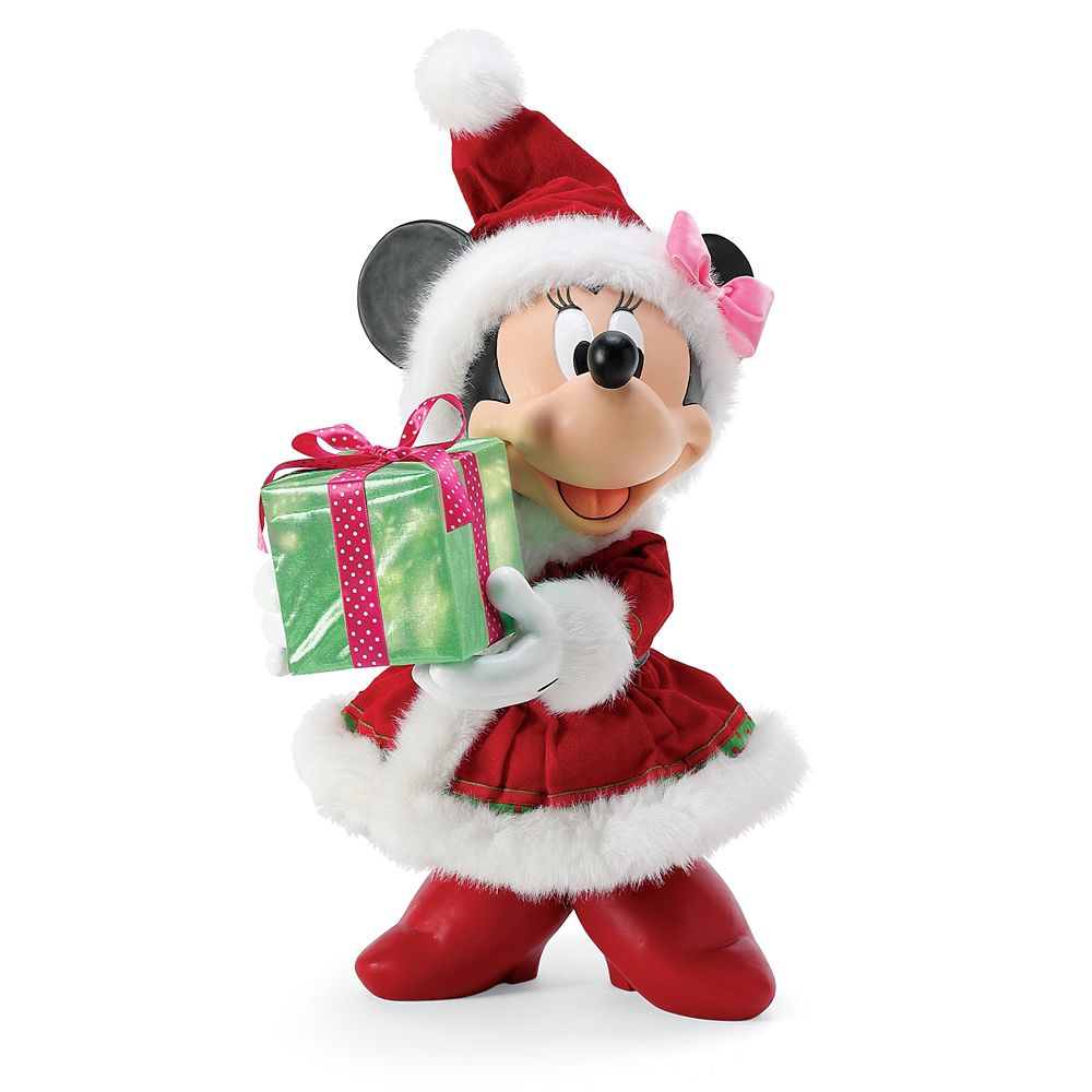 Santa Minnie Mouse ''Minnie's Big Gift'' Holiday Figure by Department 56