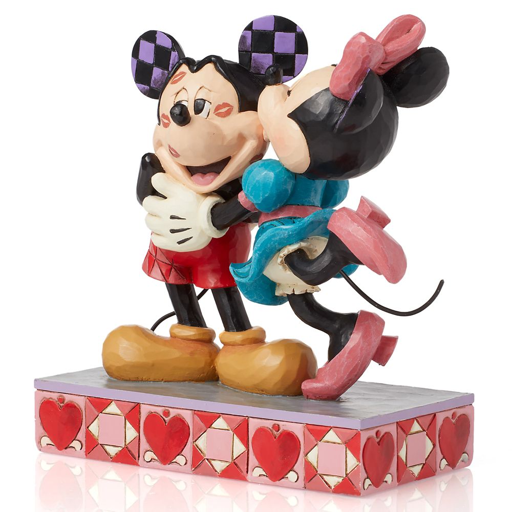 Mickey and Minnie Mouse ''Hugs and Kisses'' Figure by Jim Shore