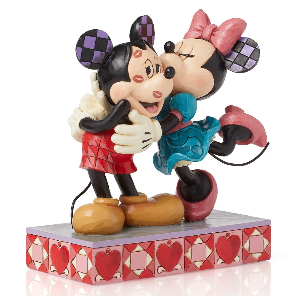 Mickey and Minnie Mouse ''Hugs and Kisses'' Figure by Jim Shore