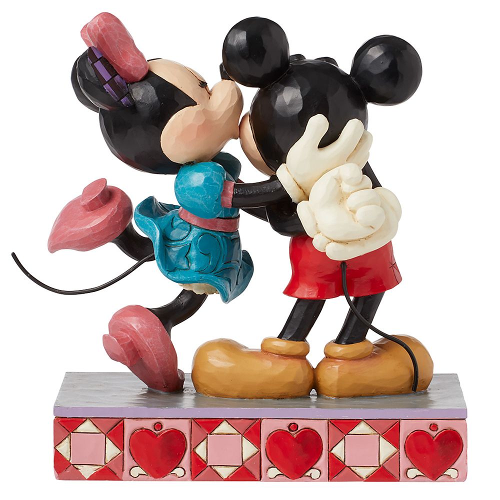 Mickey and Minnie Mouse ''Hugs and Kisses'' Figure by Jim Shore